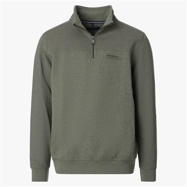 CASA MODA 1/2 ZIP SWEATSHIRT - GREEN