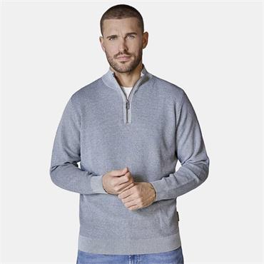 CASA MODA 1/2 ZIP JUMPER - BLUE