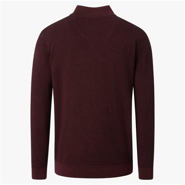 CASA MODA 1/2 SWEATER - BURGUNDY