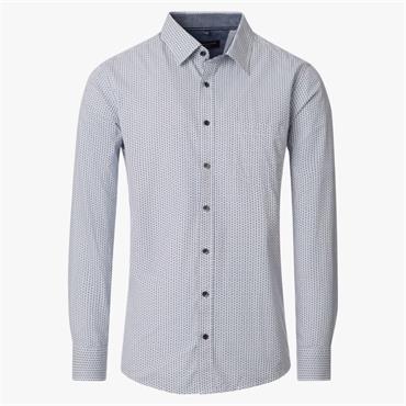 CASA MODA KENT PRINT SHIRT - GREEN