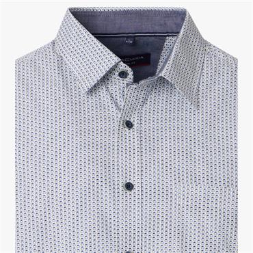 CASA MODA KENT PRINT SHIRT - GREEN