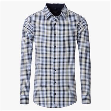 CASA MODA KENT CHECK SHIRT - BLUE