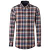 CASA MODA B.D. CASUAL CHECK SHIRT - ORANGE