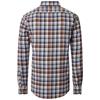 CASA MODA B.D. CASUAL CHECK SHIRT - BROWN