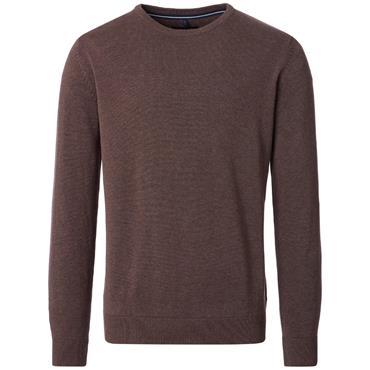 CASA MODA CREWNECK SWEATER - BROWN
