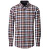 CASA MODA B.D. CASUAL CHECK SHIRT - ORANGE
