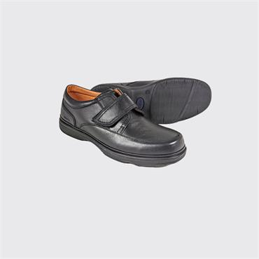 DUBARRY BRASTON WIDE FIT VELCRO SHOE - BLACK