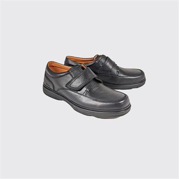 DUBARRY BRASTON WIDE FIT VELCRO SHOE - BLACK
