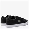 LACOSTE LEROND SET LEATHER SNEAKERS - BLACK