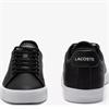 LACOSTE LEROND SET LEATHER SNEAKERS - BLACK