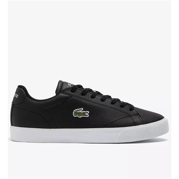 LACOSTE LEROND SET LEATHER SNEAKERS - BLACK