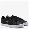 LACOSTE LEROND SET LEATHER SNEAKERS - BLACK