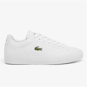 LACOSTE LEROND SET LEATHER SNEAKERS - WHITE