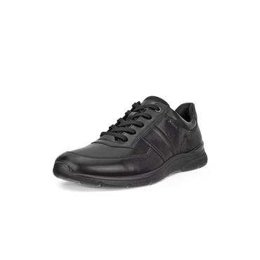 ECCO IRVING LEATHER GORE-TEX SHOE - BLACK