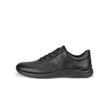 ECCO IRVING LEATHER GORE-TEX SHOE - BLACK