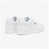 LACOSTE COURTCAGE SET LEATHER SNEAKERS - WHITE