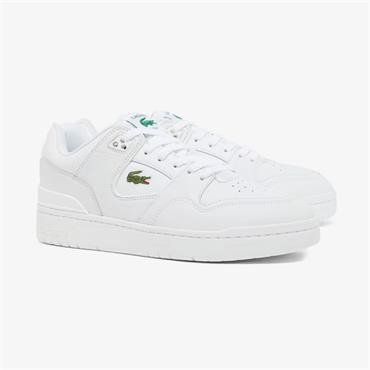 LACOSTE COURTCAGE SET LEATHER SNEAKERS - WHITE