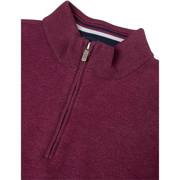 DG'S DRIFTER 1/2 ZIP SWEATSHIRT - BURGUNDY