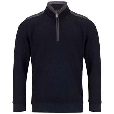 DG'S DRIFTER 1/2 ZIP SWEATSHIRT - BLACK