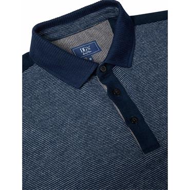 DG'S DRIFTER LONG SLEEVE POLO SHIRT - NAVY