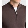 REMUS UOMO 1/2 ZIP SWEATER - BURGUNDY