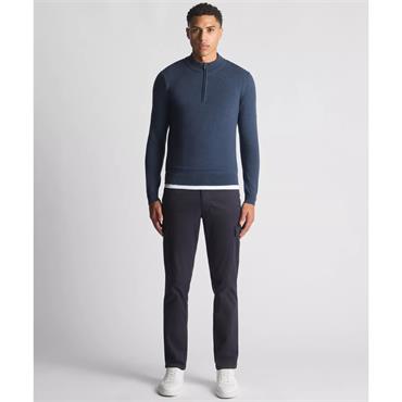 REMUS UOMO 1/2 ZIP SWEATER - NAVY