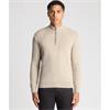 REMUS UOMO 1/2 ZIP SWEATER - BEIGE
