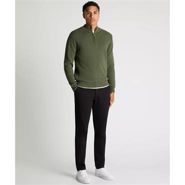 REMUS UOMO 1/2 ZIP SWEATER - GREEN
