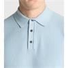REMUS UOMO KNIT POLO SHIRT - BLUE