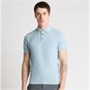 REMUS UOMO KNIT POLO SHIRT - BLUE