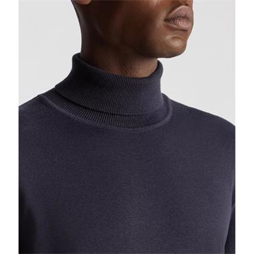 REMUS UOMO ROLL NECK SWEATER - NAVY