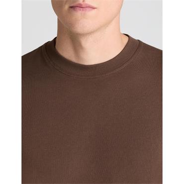 REMUS UOMO CREW NECK T-SHIRT - BROWN