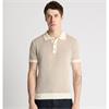 REMUS UOMO KNIT POLO SHIRT - BEIGE