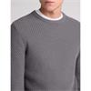 REMUS UOMO DIAGONAL DESIGN SWEATER - GREY