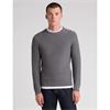 REMUS UOMO DIAGONAL DESIGN SWEATER - GREY