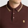 REMUS UOMO LS POLO SHIRT - BURGUNDY