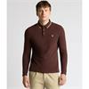 REMUS UOMO LS POLO SHIRT - BURGUNDY