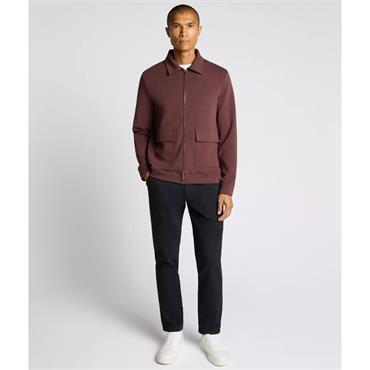 REMUS UOMO FULL ZIP SWEATSHIRT - BURGUNDY
