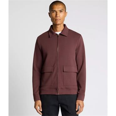 REMUS UOMO FULL ZIP SWEATSHIRT - BURGUNDY