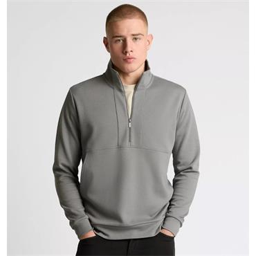 REMUS UOMO 1/2 ZIP SWEATSHIRT - GREY