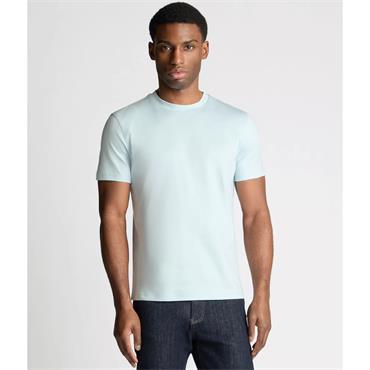 REMUS UOMO CREW NECK STRETCH T-SHIRT - BLUE