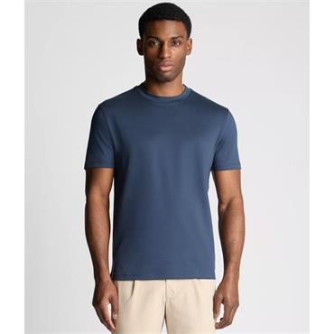 REMUS UOMO CREW NECK STRETCH T-SHIRT - NAVY