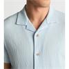 REMUS UOMO CUBAN SHORT SLEEVE SHIRT - BLUE