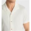 REMUS UOMO CUBAN SHORT SLEEVE SHIRT - WHITE