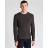 REMUS UOMO TWO-TONE KNIT SWEATER - BROWN