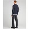 REMUS UOMO TWO-TONE KNIT SWEATER - NAVY
