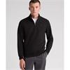 REMUS UOMO 1/2 ZIP SWEATSHIRT - BLACK