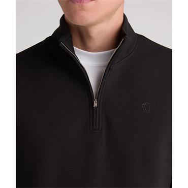 REMUS UOMO 1/2 ZIP SWEATSHIRT - BLACK
