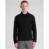 REMUS UOMO LONG SLEEVE POLO SHIRT - BLACK