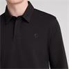 REMUS UOMO LONG SLEEVE POLO SHIRT - BLACK